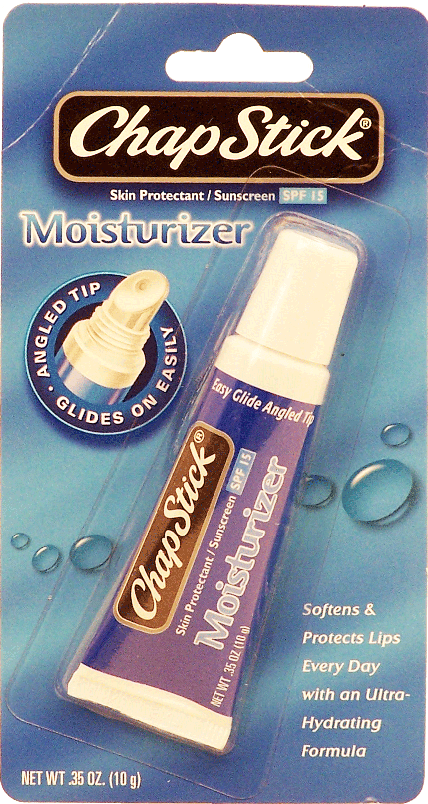 Chap Stick&nbsp;Moisturizer&nbsp;lip moisturizer spf 15, angled tip, glides on easy Full-Size Picture